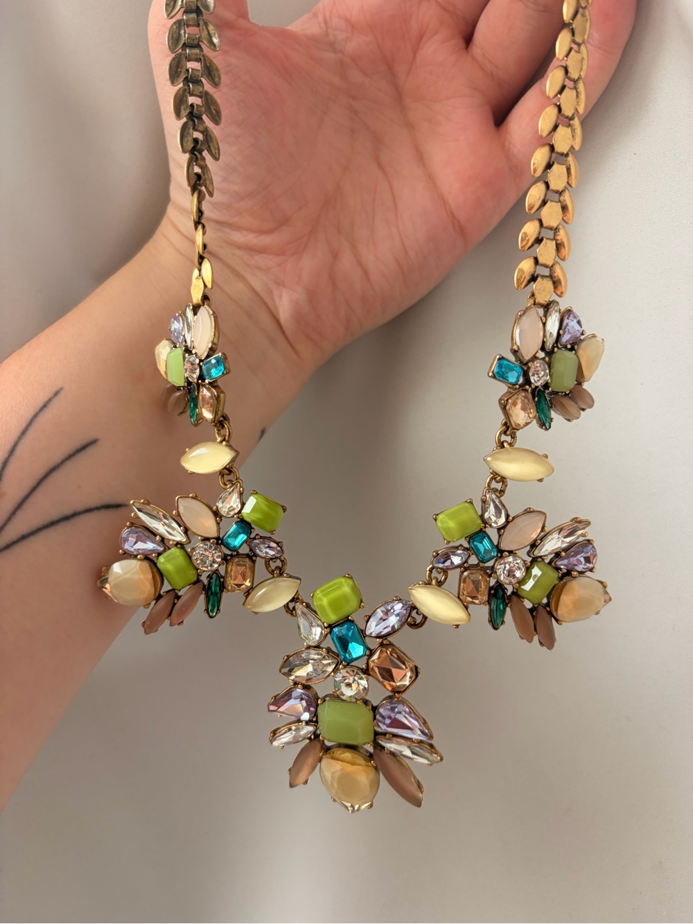 Stella and dot Gold-Tone Multicolor Statement Necklace - Women Jewelry